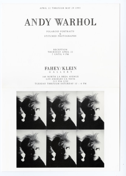 Andy Warhol Polaroid Portraits And Stitched Photographs Exhibitions