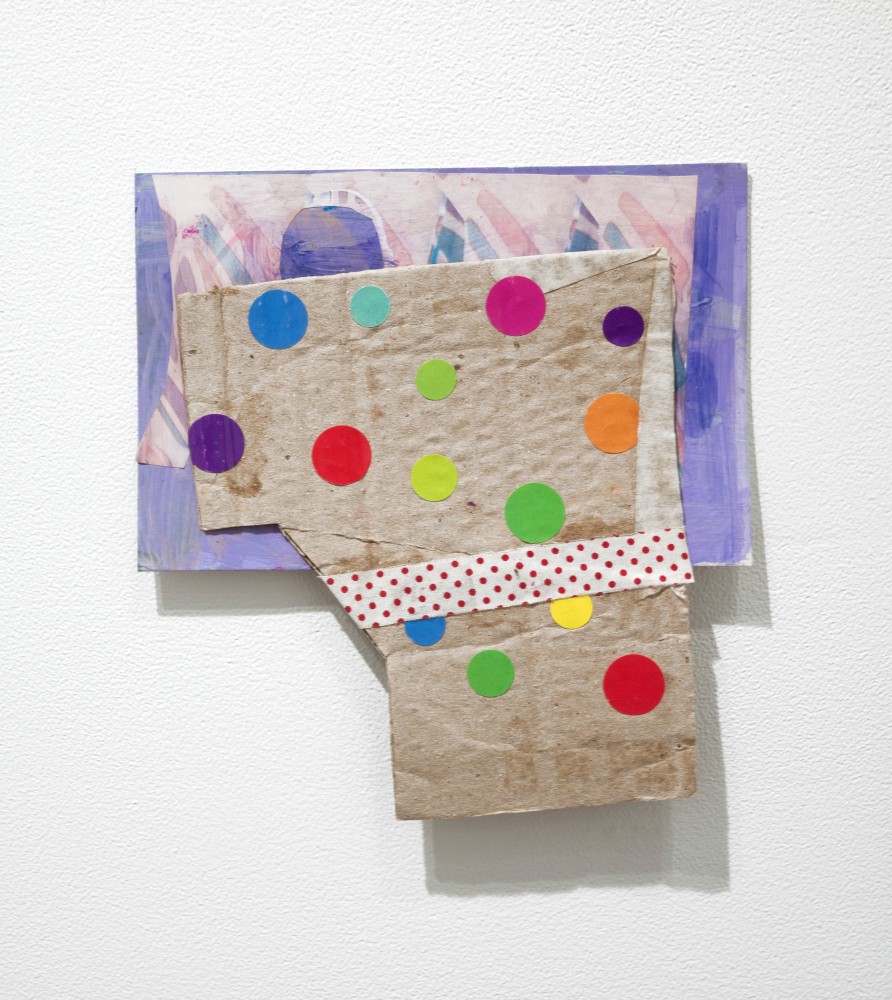 Yasmin Sison
Untitled, 2016
Collage with acrylic, paper, cardboard,
stickers and fabric
6 1/2 x 6 1/2 in. / 16.5 x 16.5 cm.