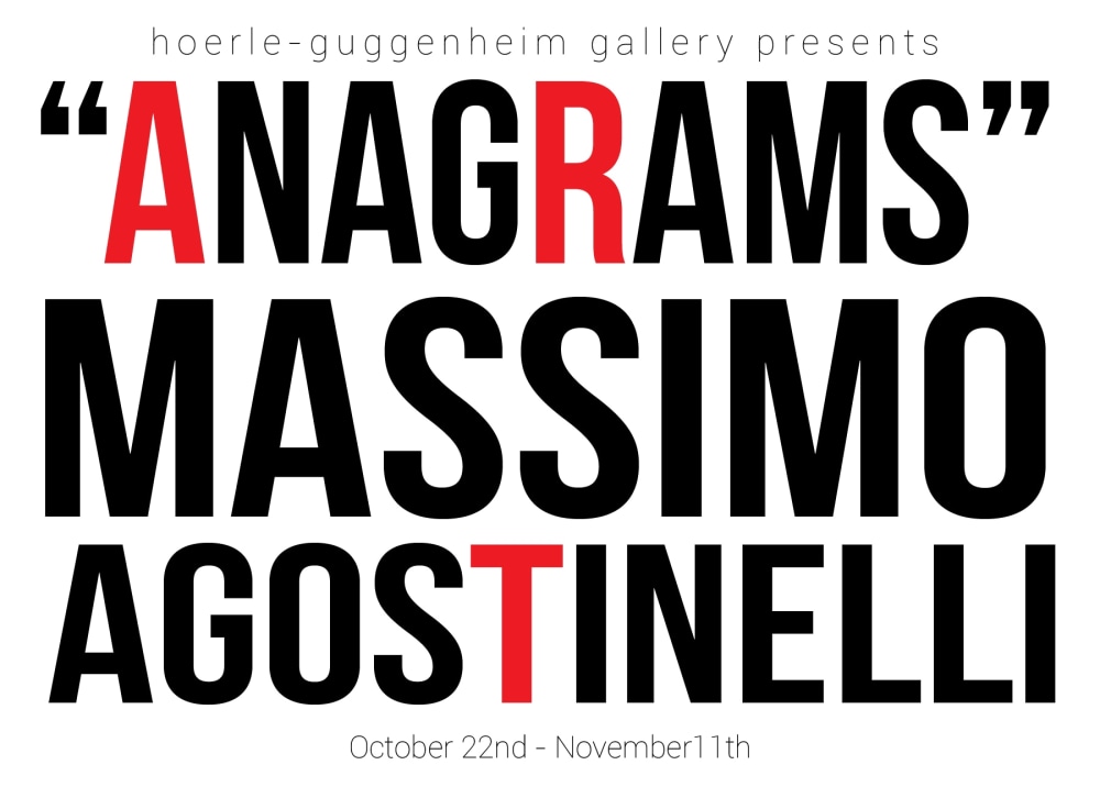 &quot;Anagrams&quot; by Massimo Agostinelli coming to New York