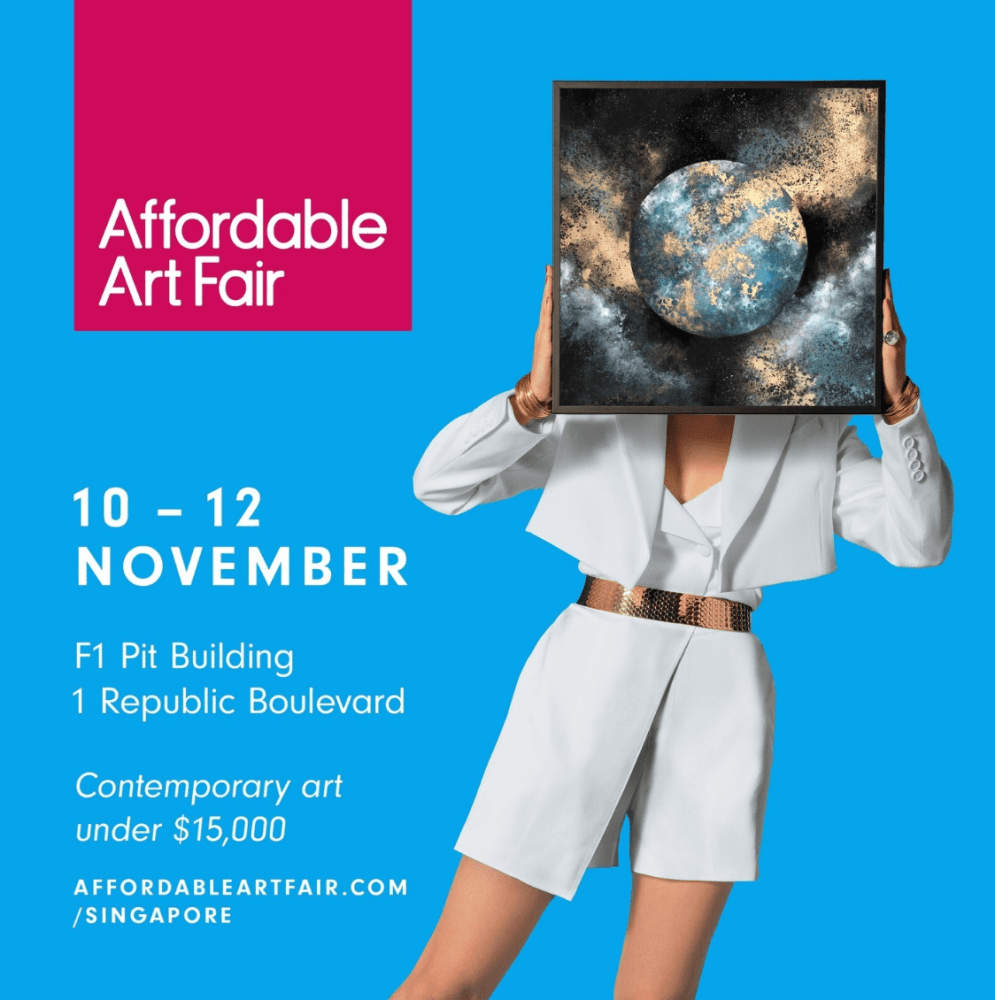 Charlotte Elizabeth's Moon Painting is this year's main campaign artwork for Affordable Art Fair SG!