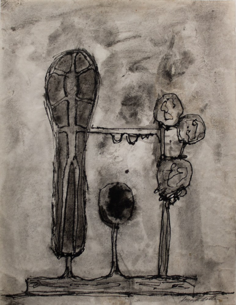 Jeremy Anderson, Untitled, c. 1970. Ink and graphite on paper, 11 x 8 1/2 inches.&amp;nbsp;