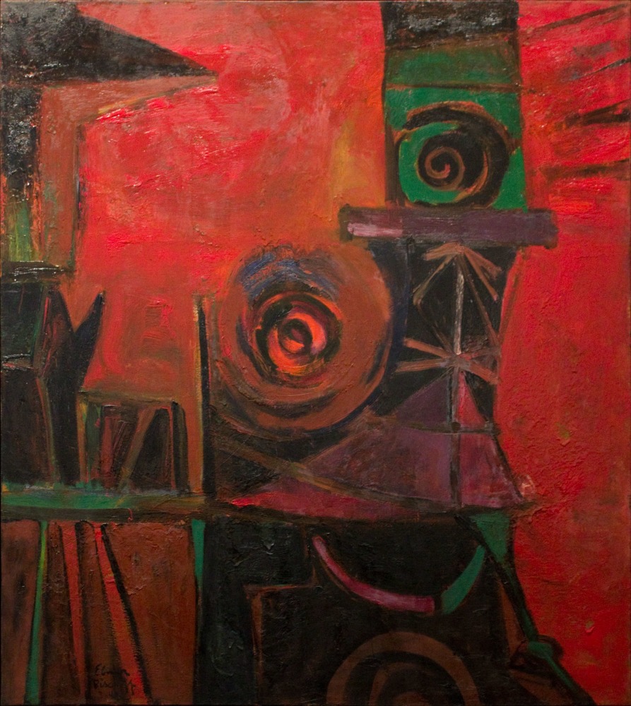 Elmer Bischoff, Untitled #3 (March 1948), 1948, Oil on canvas, 59 1/2 x 53 1/8 inches.