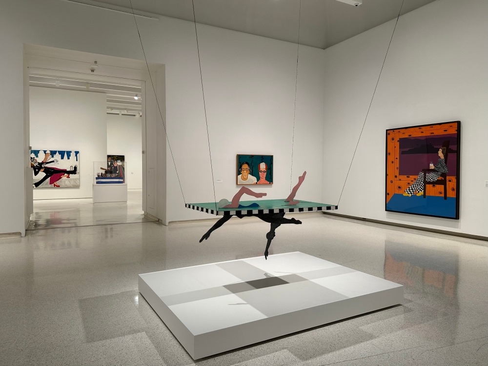 Installation view of Joan Brown at the Carnegie Museum of Art