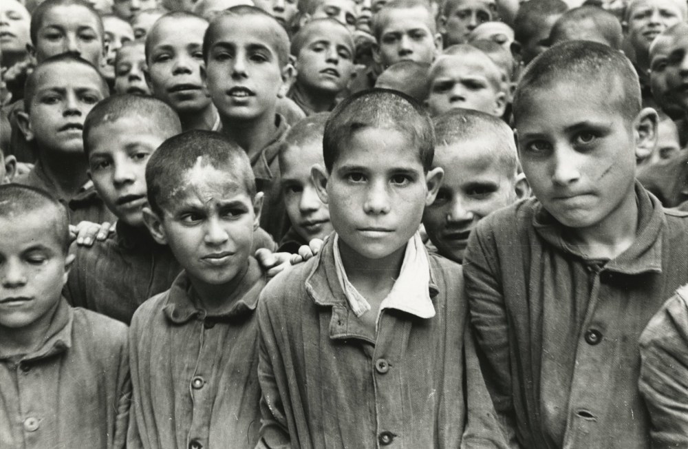 Boys in Albergo dei Poveri Reformatory, Naples, Italy, 1948