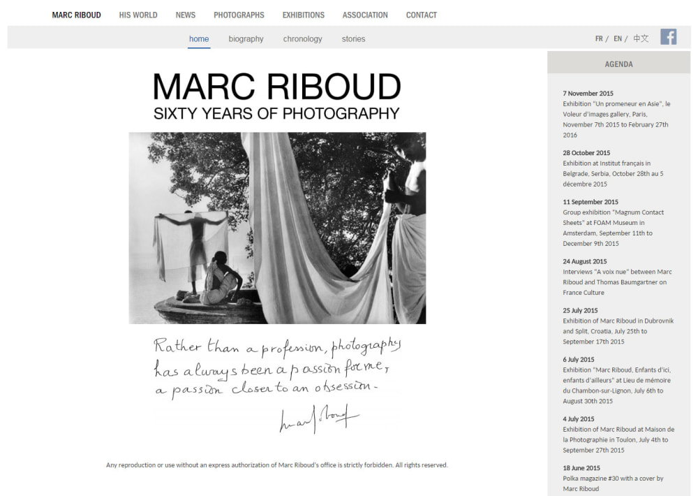 New Marc Riboud Website