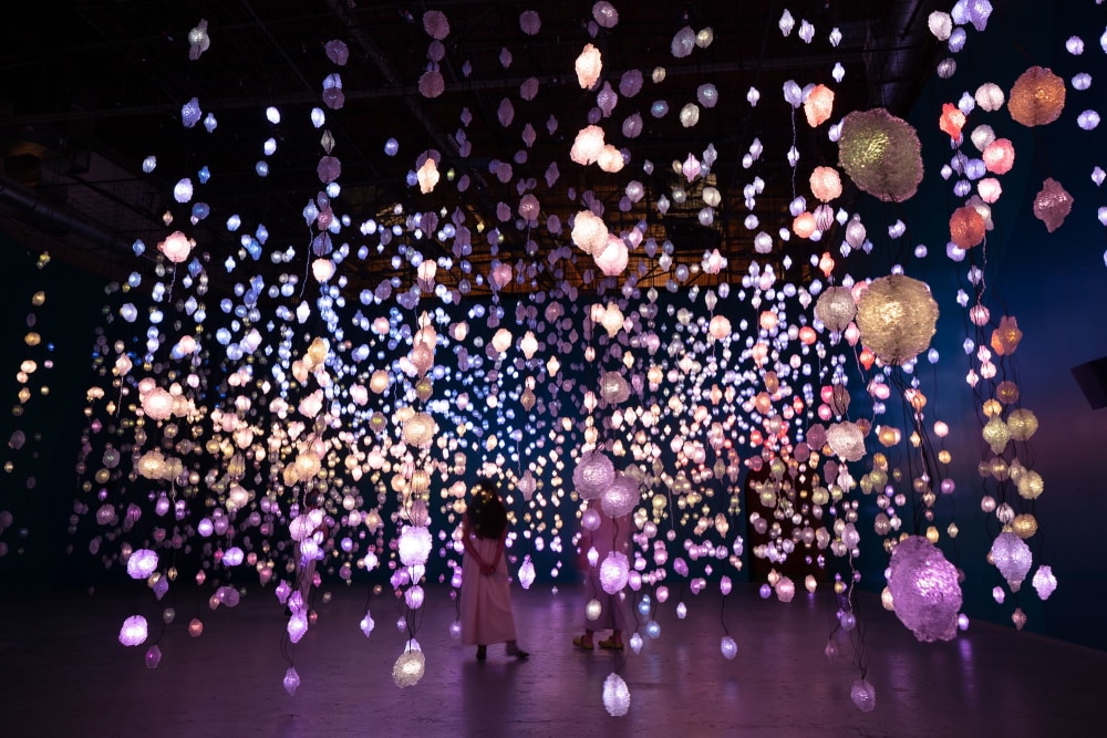 Pixelwald Motherboard (Pixelforest Mutterplatte), 2016. Installation view, The Geffen Contemporary at MOCA, Museum of Contemporary Art Los Angeles, &amp;lsquo;Pipilotti Rist: Big Heartedness, Be My Neighbor&amp;rsquo;, Los Angeles CA, 2021. Photo: Zak Kelley &amp;copy; Pipilotti Rist&amp;nbsp;
