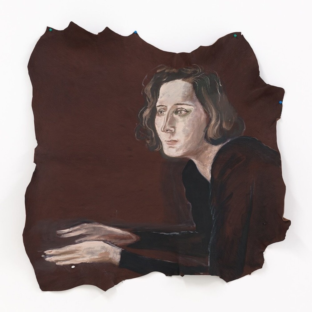 Painting of woman in brown
