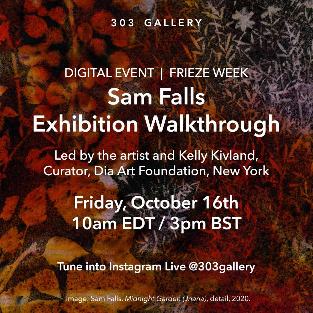 Instagram Live : Sam Falls &amp; Kelly Kivland | Exhibition Walkthrough