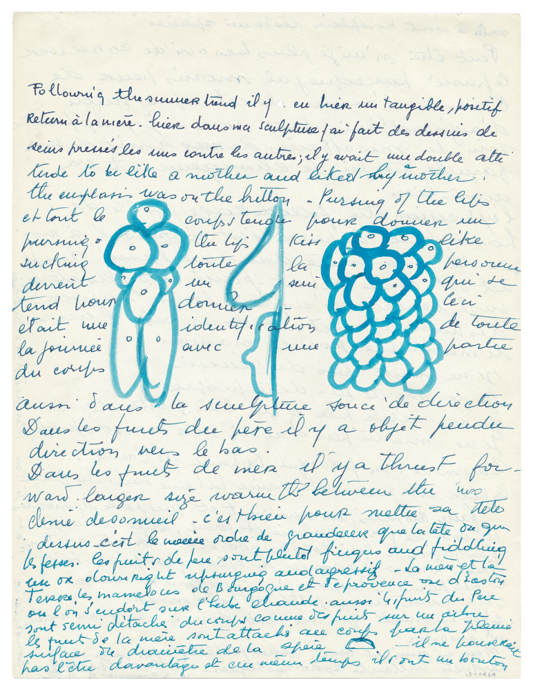 Louise Bourgeois Papers - Extent: 41 cubic feet in 48 boxes - Archive - The Easton Foundation