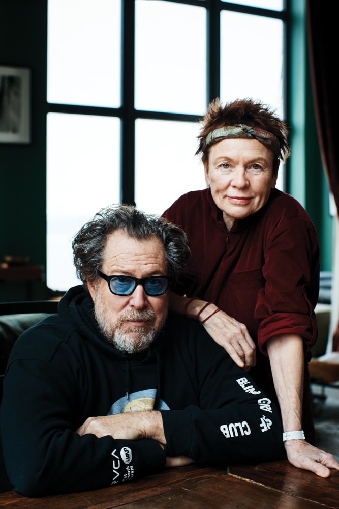 Julian Schnabel and Laurie Anderson at her Greenwich Village home.