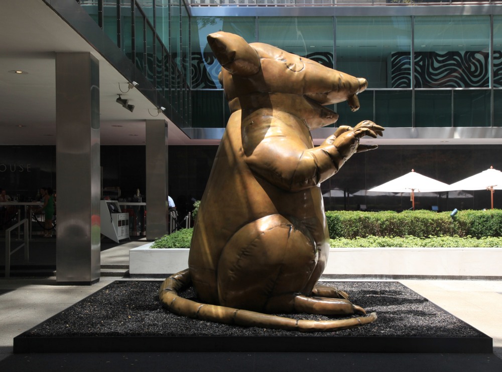 CHECK OUT THE BRUCE HIGH QUALITY FOUNDATION'S BLUE-COLLAR CHIC UNION RAT AT LEVER HOUSE