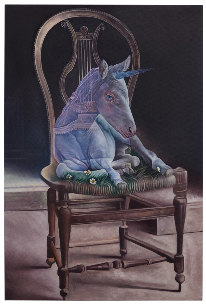 painting of a unicorn by Ariana Papademetropoulos