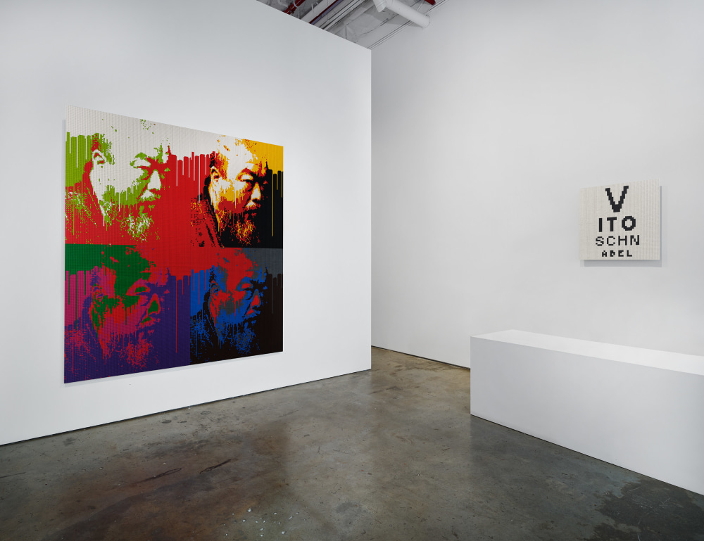 Installation view of Ai Weiwei’s exhibition “Child’s Play” at Vito Schnabel Gallery, New York, NY, 2024