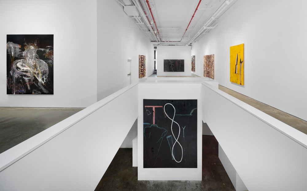 Installation view of Julian Schnabel: 'Paintings from 1978-1987'