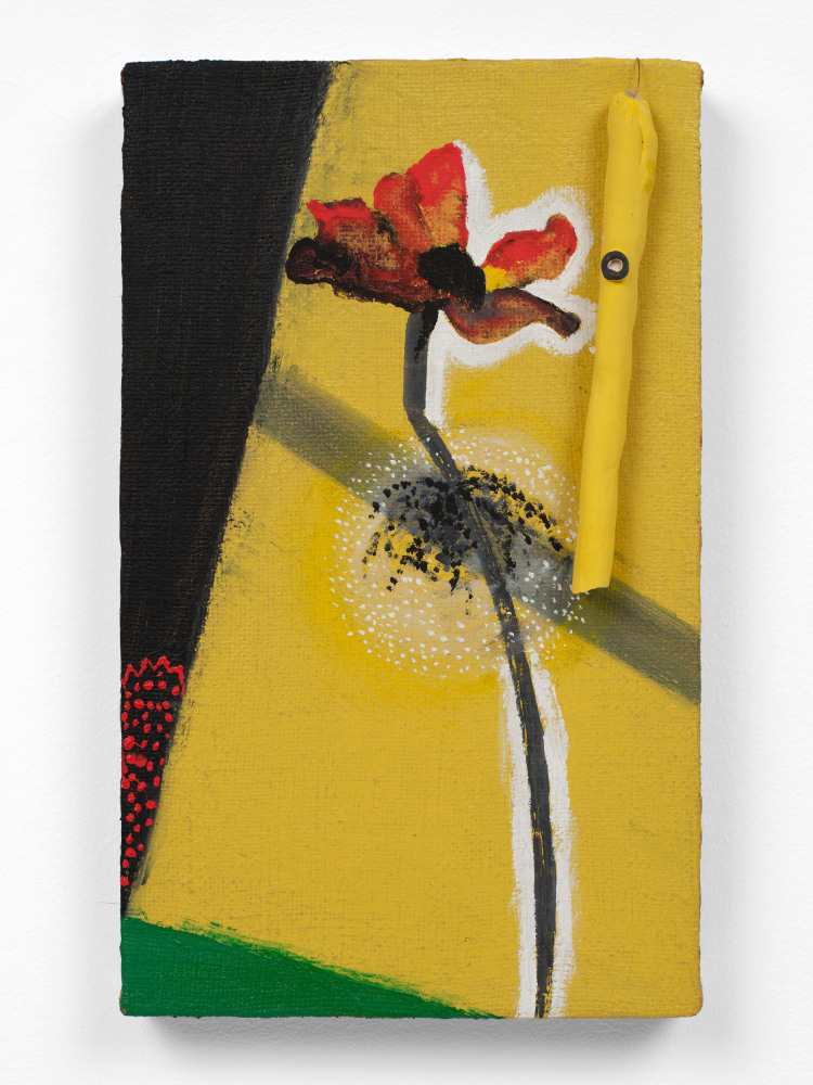 Yellow painting by Enzo Cucchi