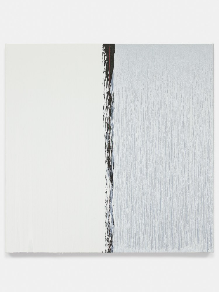 Oil painting by Pat Steir