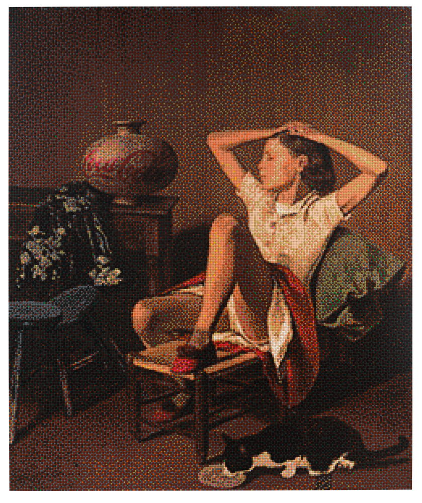 Painting by Balthus of a girl