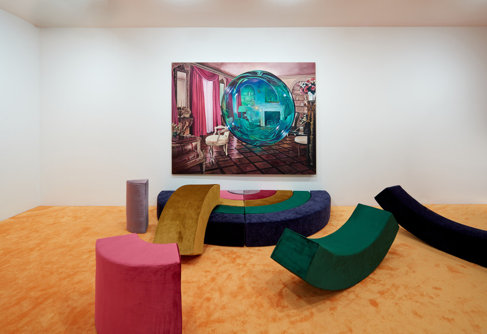 Installation view of Unweave a Rainbow by Ariana Papademetropoulos