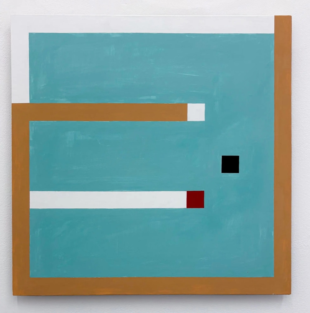 Robert Storr, Untitled, 2025. Flashe on primed canvas, 24 × 24 inches. Courtesy the artist and Peninsula.