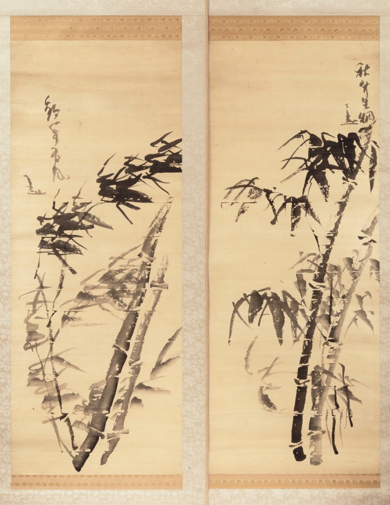 Sengai Gibon - Bamboo in two seasons - Artworks - Joan B Mirviss LTD | Japanese Fine Art | Japanese Ceramics