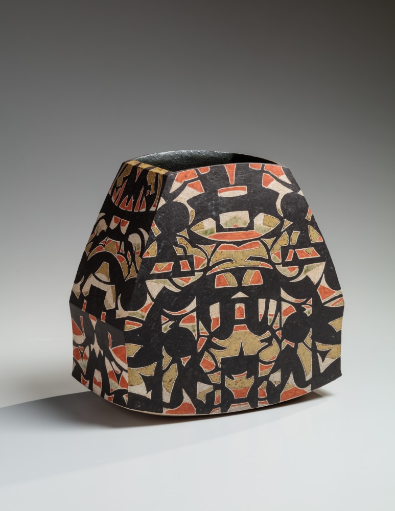 Wada Morihiro - Keisenmonki; Varied Thousand Thread-patterned Vessel - Artworks - Joan B Mirviss LTD | Japanese Fine Art | Japanese Ceramics
