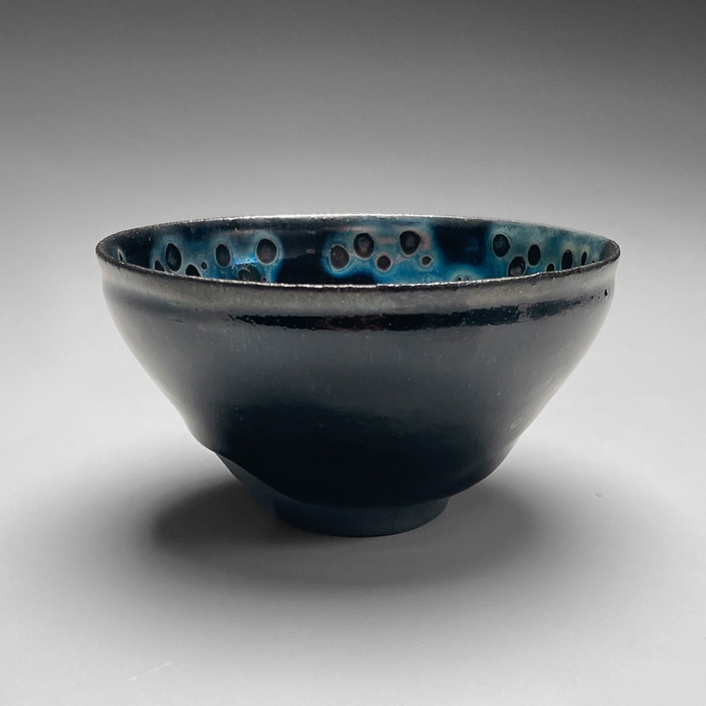 Seto Takemi - Tenmoku-glazed teabowl - Artworks - Joan B Mirviss LTD | Japanese Fine Art | Japanese Ceramics