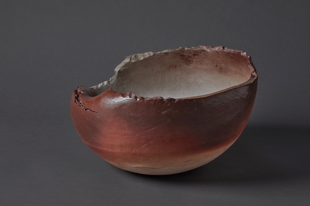 Ogawa Machiko - Haibun no utsuwa, “Ash-pattern Vessel” - Artworks - Joan B Mirviss LTD | Japanese Fine Art | Japanese Ceramics