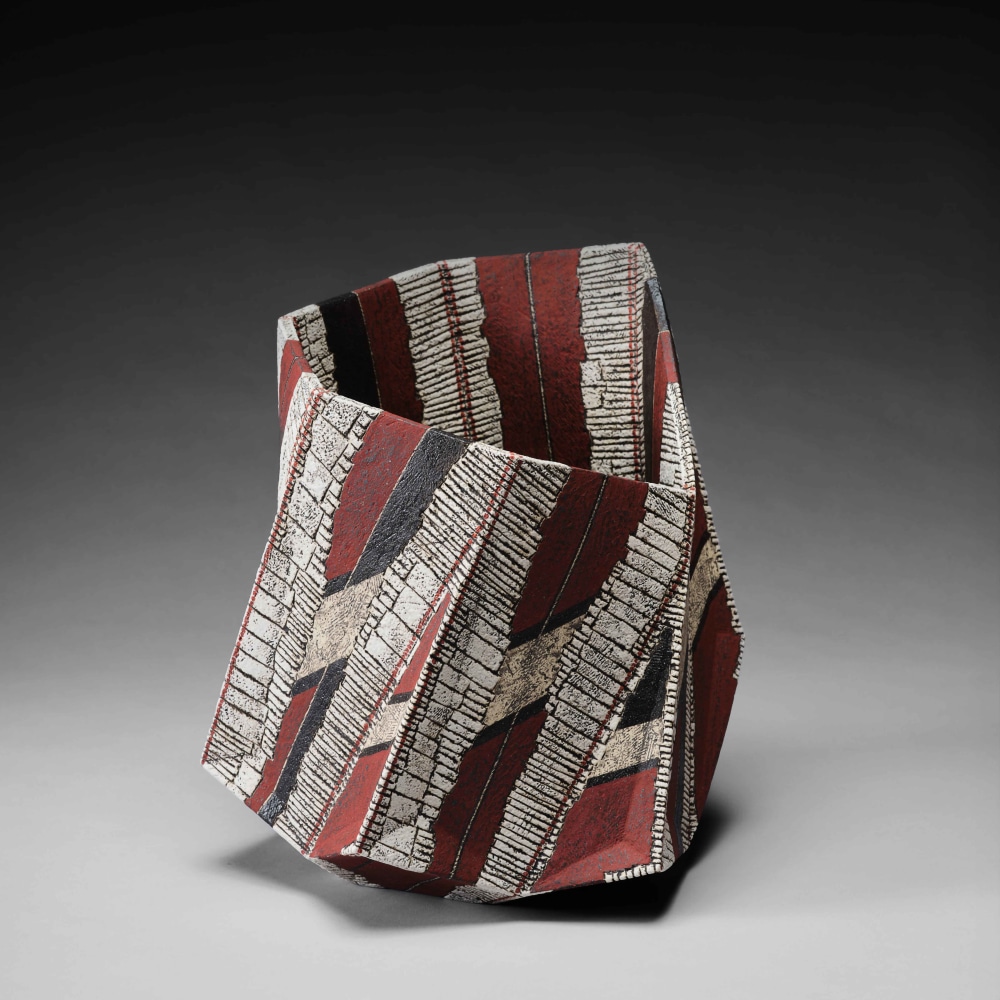 Sawada Hayato - Kakusaiki; Brilliant Red Vessel - Artworks - Joan B Mirviss LTD | Japanese Fine Art | Japanese Ceramics