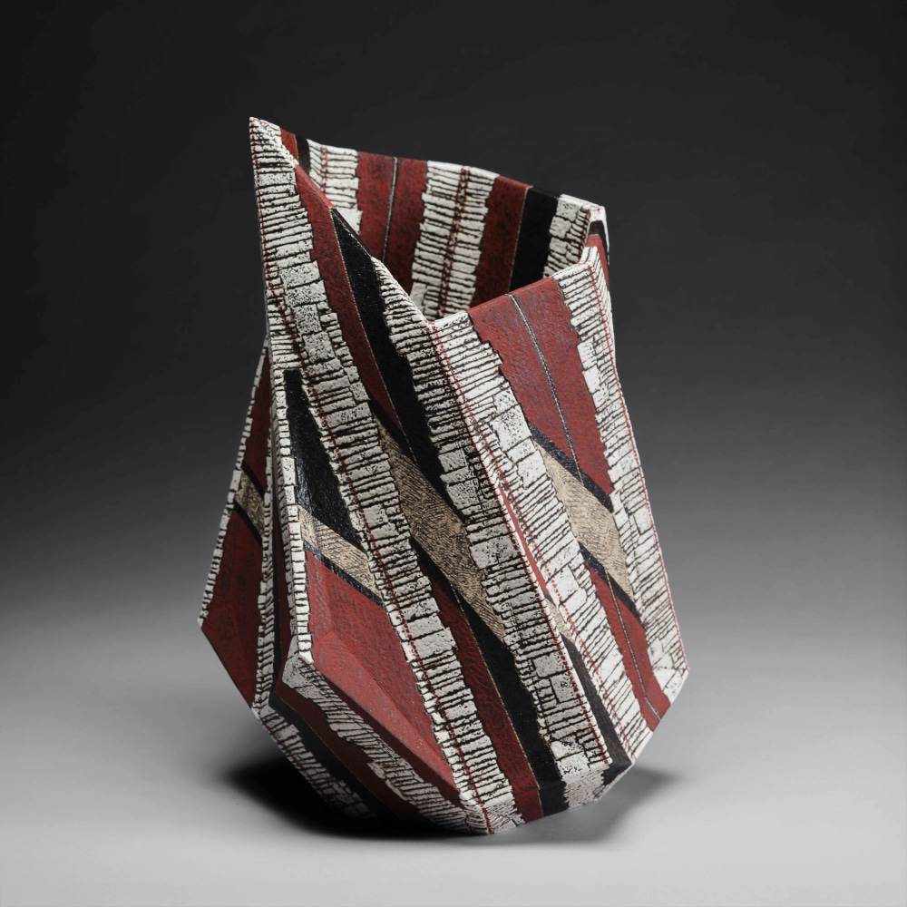 Sawada Hayato - Kakusaiki; Brilliant Red Vessel - Artworks - Joan B Mirviss LTD | Japanese Fine Art | Japanese Ceramics