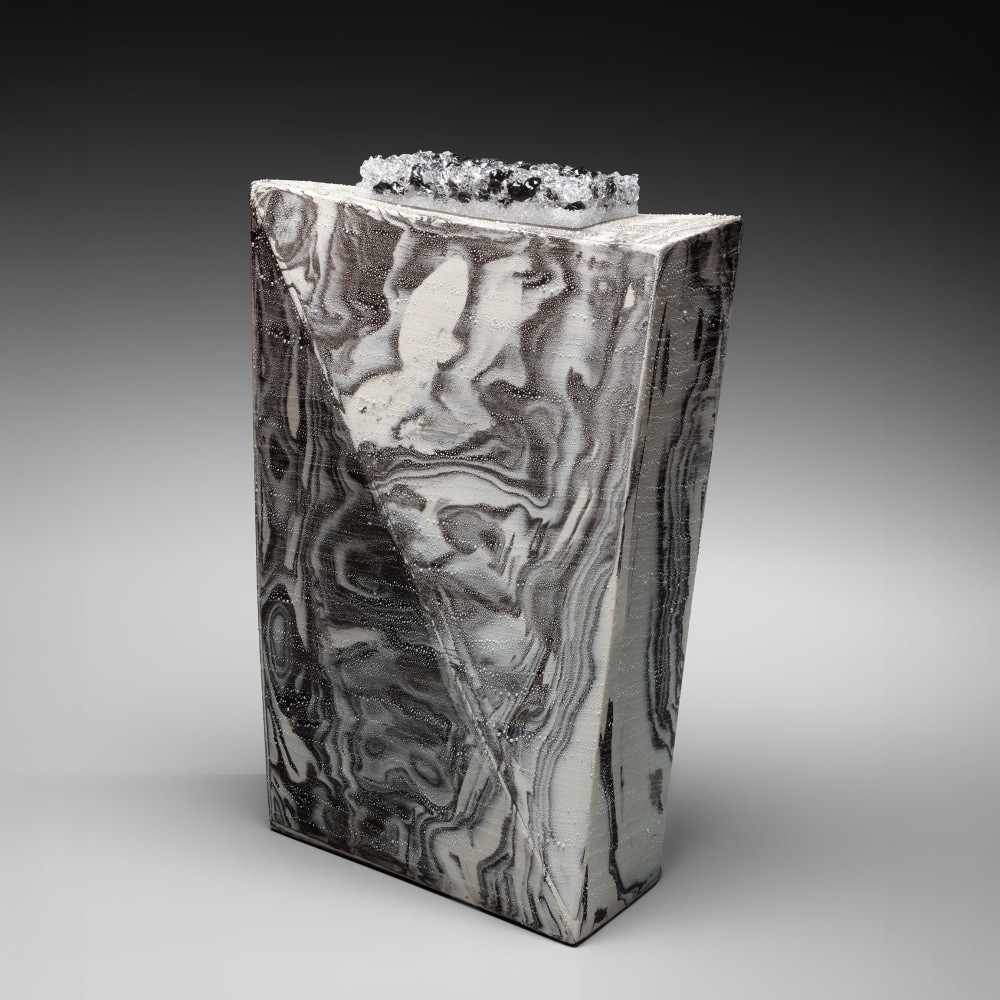 Kondō Takahiro - "Silver Mist" Wave - Artworks - Joan B Mirviss LTD | Japanese Fine Art | Japanese Ceramics