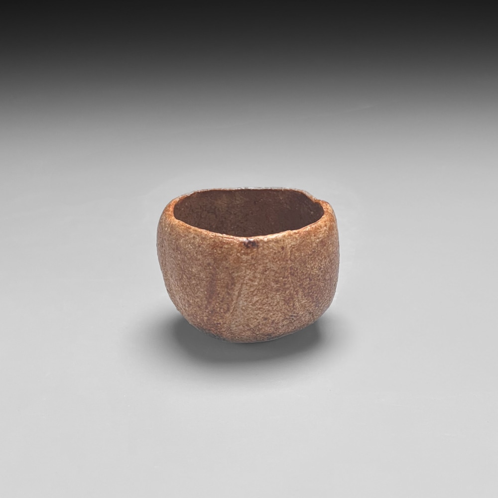 Kawamoto Gorō - Ash-glazed sake cup - Artworks - Joan B Mirviss LTD | Japanese Fine Art | Japanese Ceramics