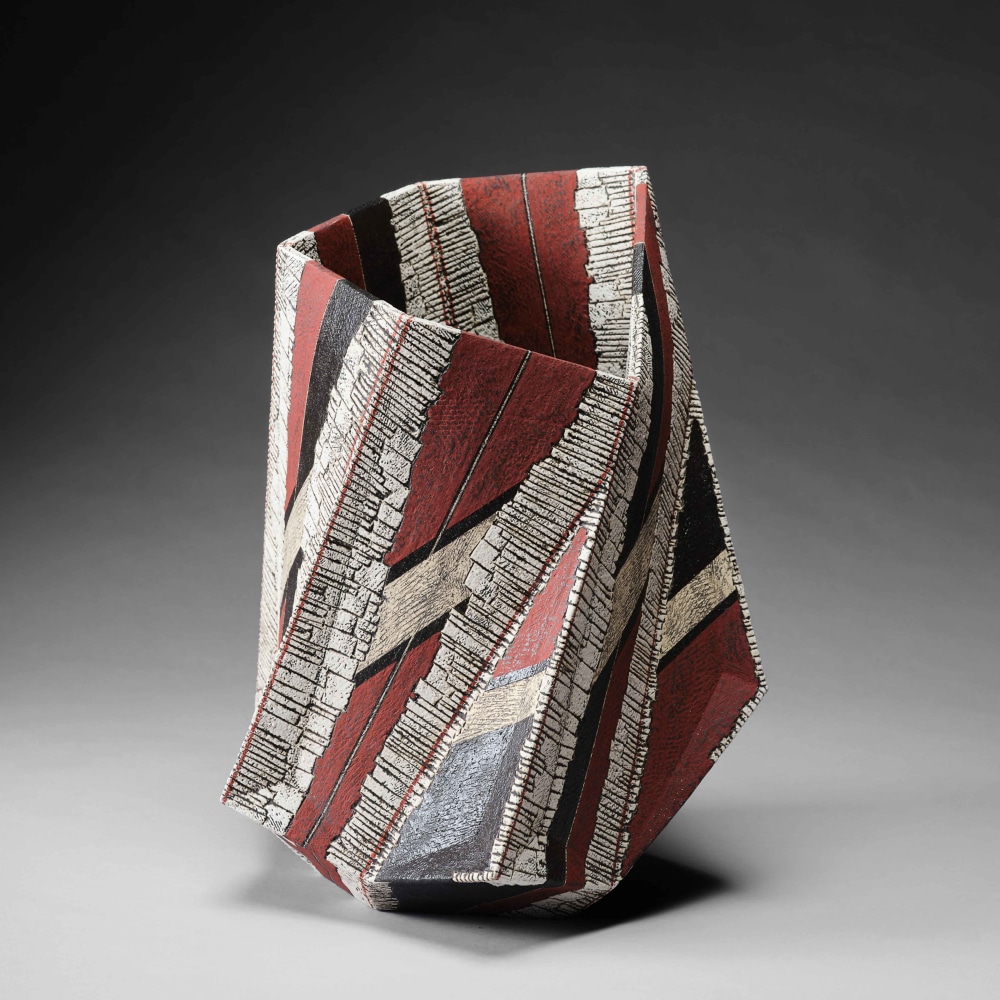 Sawada Hayato - Kakusaiki; Brilliant Red Vessel - Artworks - Joan B Mirviss LTD | Japanese Fine Art | Japanese Ceramics