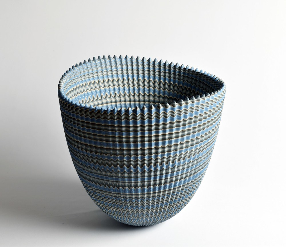 Ogata Kamio - Waves of Optical Illusion - Exhibitions - Joan B Mirviss LTD | Japanese Fine Art | Japanese Ceramics