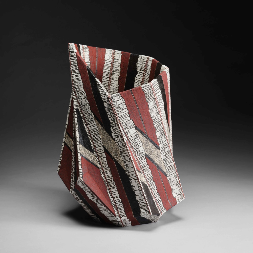 Sawada Hayato - Kakusaiki; Brilliant Red Vessel - Artworks - Joan B Mirviss LTD | Japanese Fine Art | Japanese Ceramics