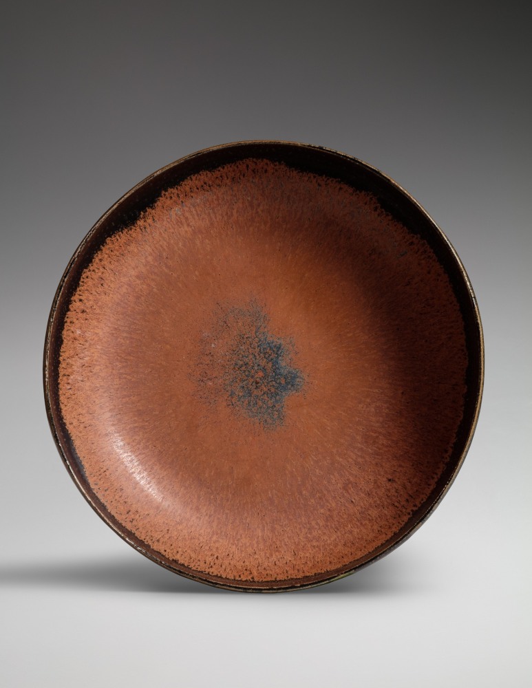 Shimizu Uichi - Large, wide-mouthed iron-glazed bowl - Artworks - Joan B Mirviss LTD | Japanese Fine Art | Japanese Ceramics
