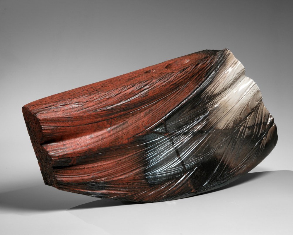 Hayashi Kaku - Thunder, from the Kegon series - Artworks - Joan B Mirviss LTD | Japanese Fine Art | Japanese Ceramics