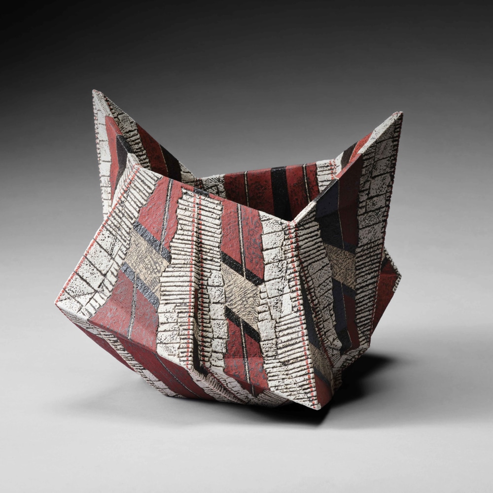 Sawada Hayato - Kakusaiki; Brilliant Red Vessel - Artworks - Joan B Mirviss LTD | Japanese Fine Art | Japanese Ceramics
