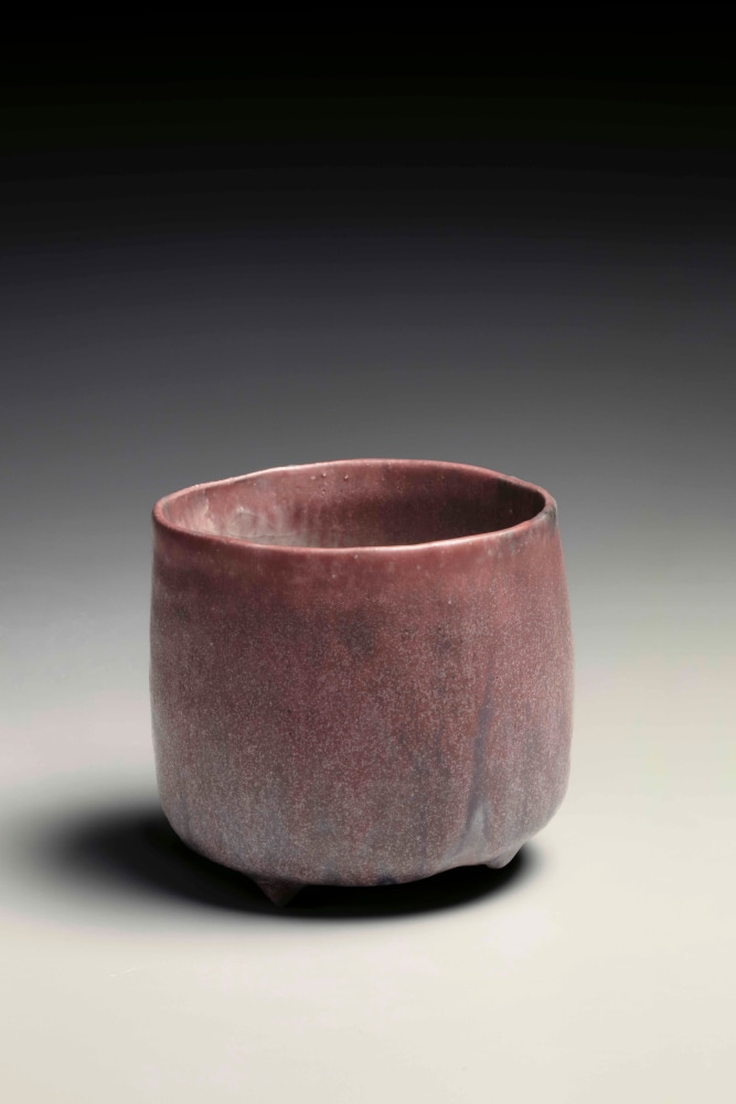 Fujihira Shin - Shinsha (cinnabar-glazed) teabowl - Artworks - Joan B Mirviss LTD | Japanese Fine Art | Japanese Ceramics