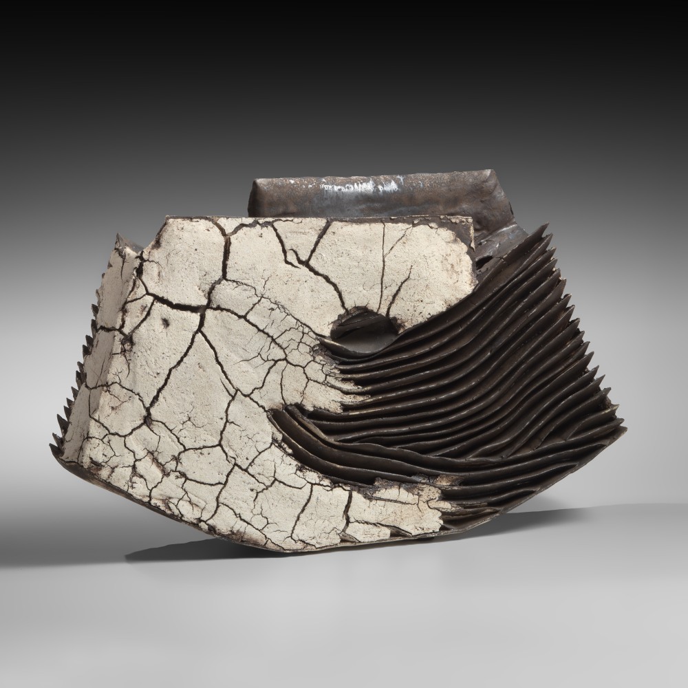 Izumita Yukiya - Sekisōretsu; Cracked Layers - Artworks - Joan B Mirviss LTD | Japanese Fine Art | Japanese Ceramics