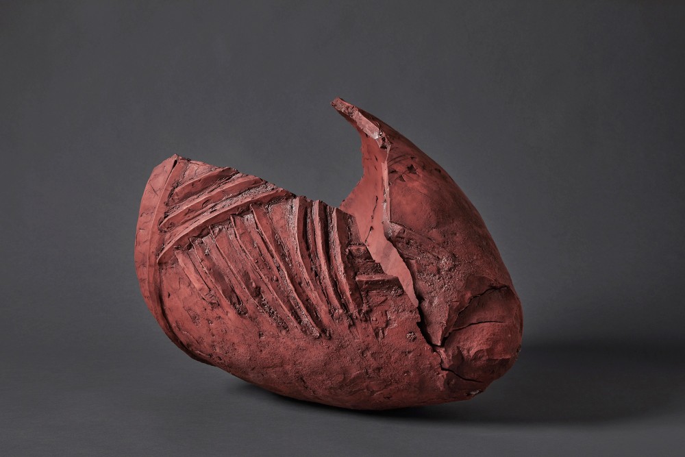 Ogawa Machiko - Akai utsuwa, “Red Vessel” - Artworks - Joan B Mirviss LTD | Japanese Fine Art | Japanese Ceramics