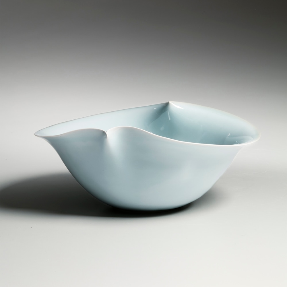 Kawase Shinobu - Seiji (celadon glazed) bowl - Artworks - Joan B Mirviss LTD | Japanese Fine Art | Japanese Ceramics