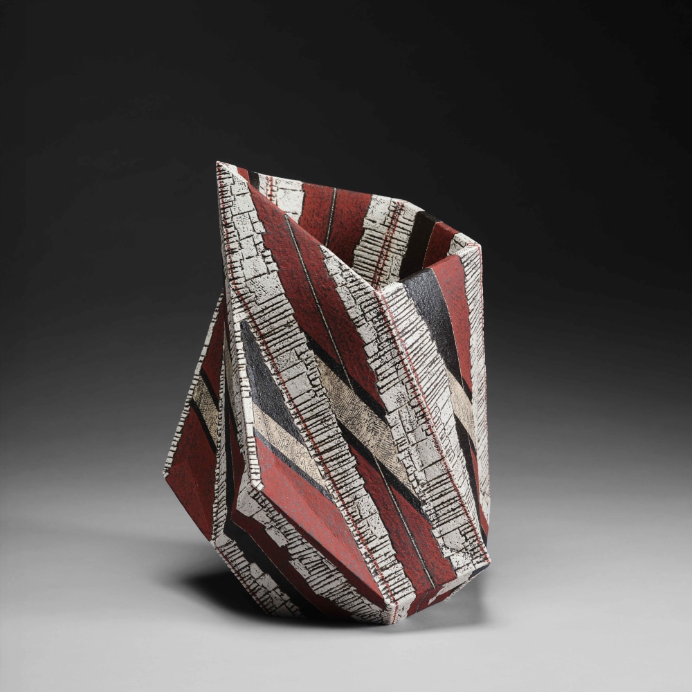 Sawada Hayato - Kakusaiki; Brilliant Red Vessel - Artworks - Joan B Mirviss LTD | Japanese Fine Art | Japanese Ceramics