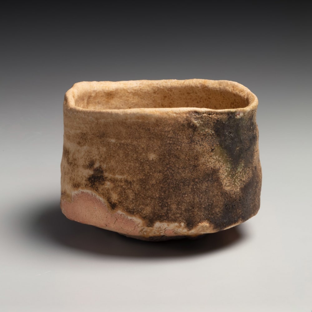 Hori Ichirō - Ki-seto (yellow Seto) straight-sided teabowl - Artworks - Joan B Mirviss LTD | Japanese Fine Art | Japanese Ceramics