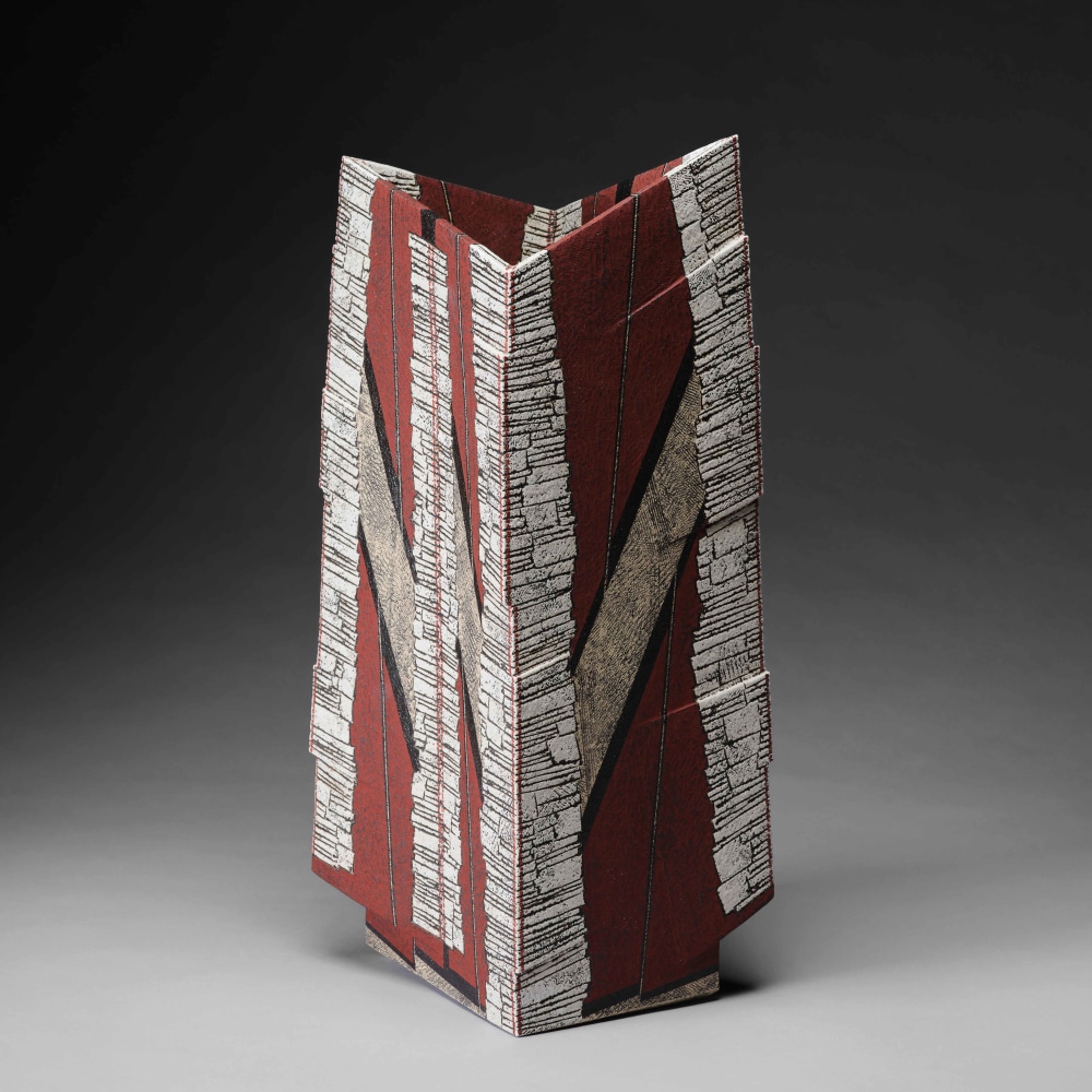 Sawada Hayato - Kakusaiki; Brilliant Red Vessel - Artworks - Joan B Mirviss LTD | Japanese Fine Art | Japanese Ceramics