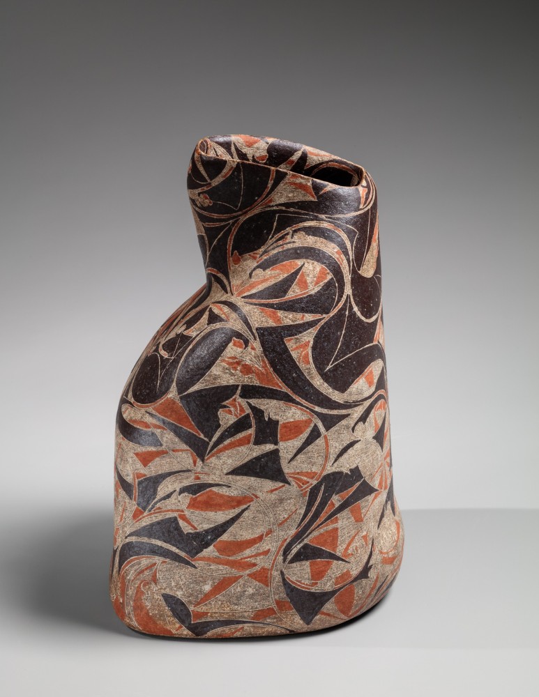 Wada Morihiro - Sekisai fūsōmonki; Wind and Grass Patterned Vessel - Artworks - Joan B Mirviss LTD | Japanese Fine Art | Japanese Ceramics