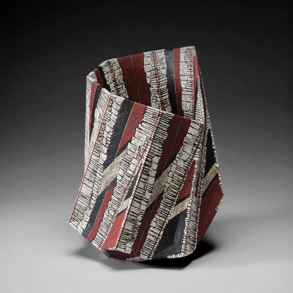 Sawada Hayato - Kakusaiki; Brilliant Red Vessel - Artworks - Joan B Mirviss LTD | Japanese Fine Art | Japanese Ceramics