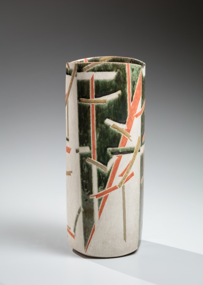 Wada Morihiro - Kikkamonki; Auspicious Flower-patterned Vessel - Artworks - Joan B Mirviss LTD | Japanese Fine Art | Japanese Ceramics