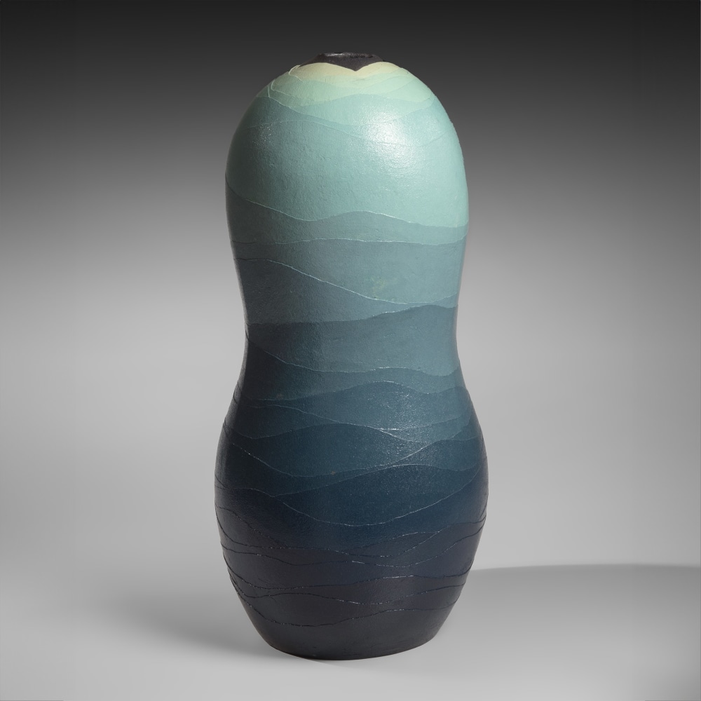 Miyashita Zenji - Tsukiakari no umi; Moonlit Sea - Artworks - Joan B Mirviss LTD | Japanese Fine Art | Japanese Ceramics