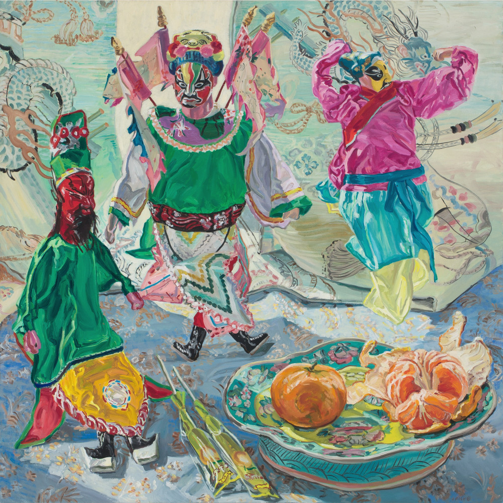 Chinese Puppets, 1988, Oil on linen