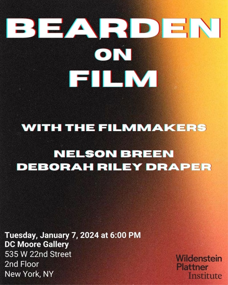 Bearden on Film: Nelson Breen and Deborah Riley Draper in Conversation